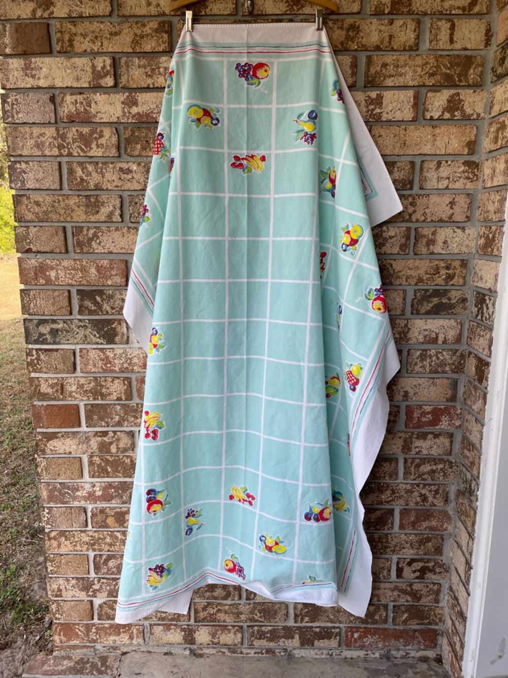 Vintage Mid-Century Tablecloth 54” X 64” Stain Free Fruitopia!